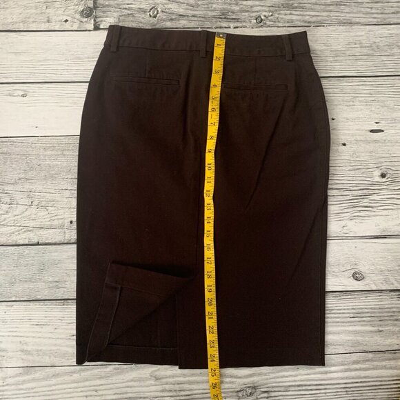 Lauren Ralph Lauren Chocolate Brown Straight Pencil Skirt - Picture 11 of 11